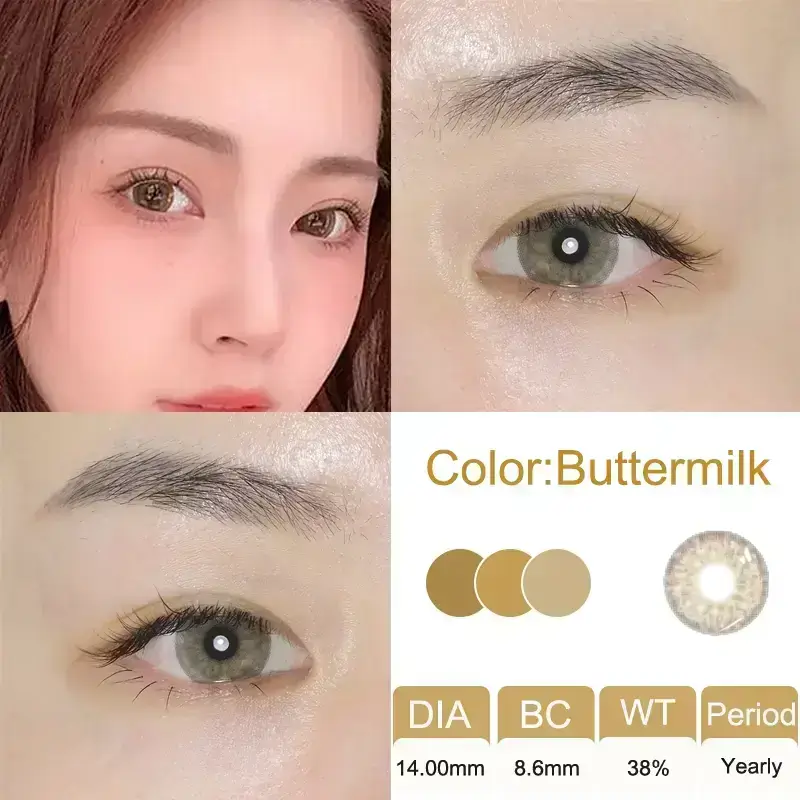 Buttermilk contact lenses specifications