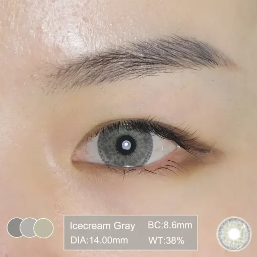 Icecream Gray contact lenses specifications