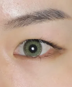 Metallic Green contact lenses close view