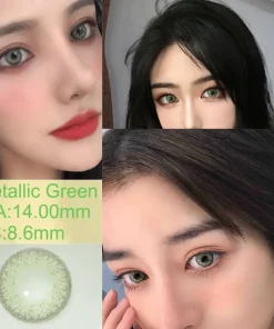 Metallic Green contact lenses detail picture