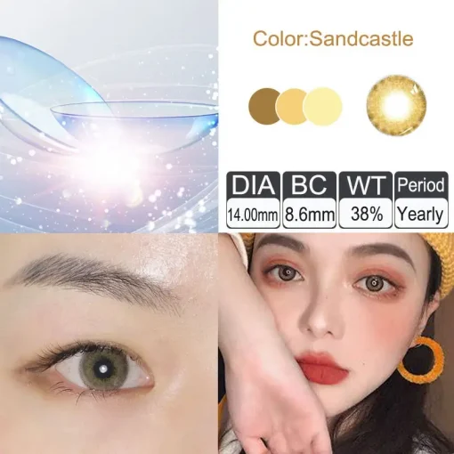 Sandcastle contact lenses characteristic