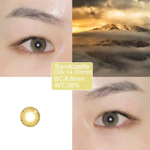 Sandcastle contact lenses color show