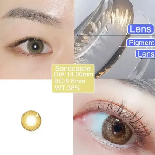 Sandcastle contact lenses detail picture