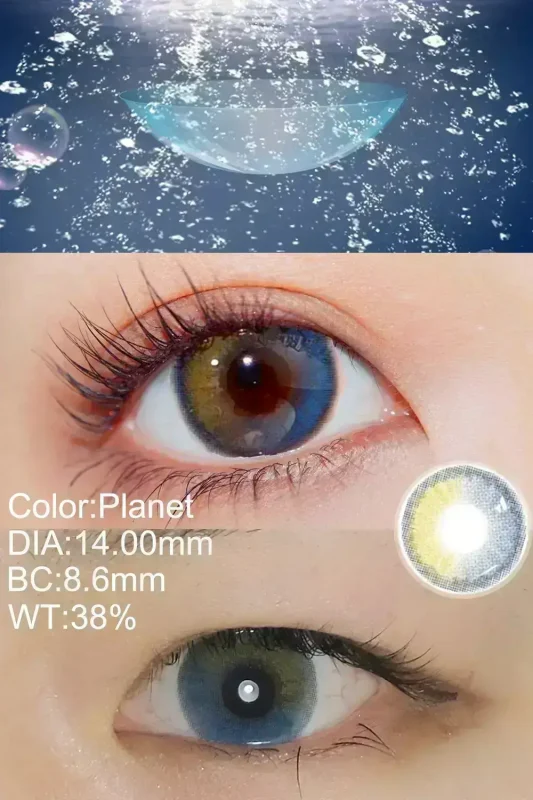 planet contact lenses wearing effect
