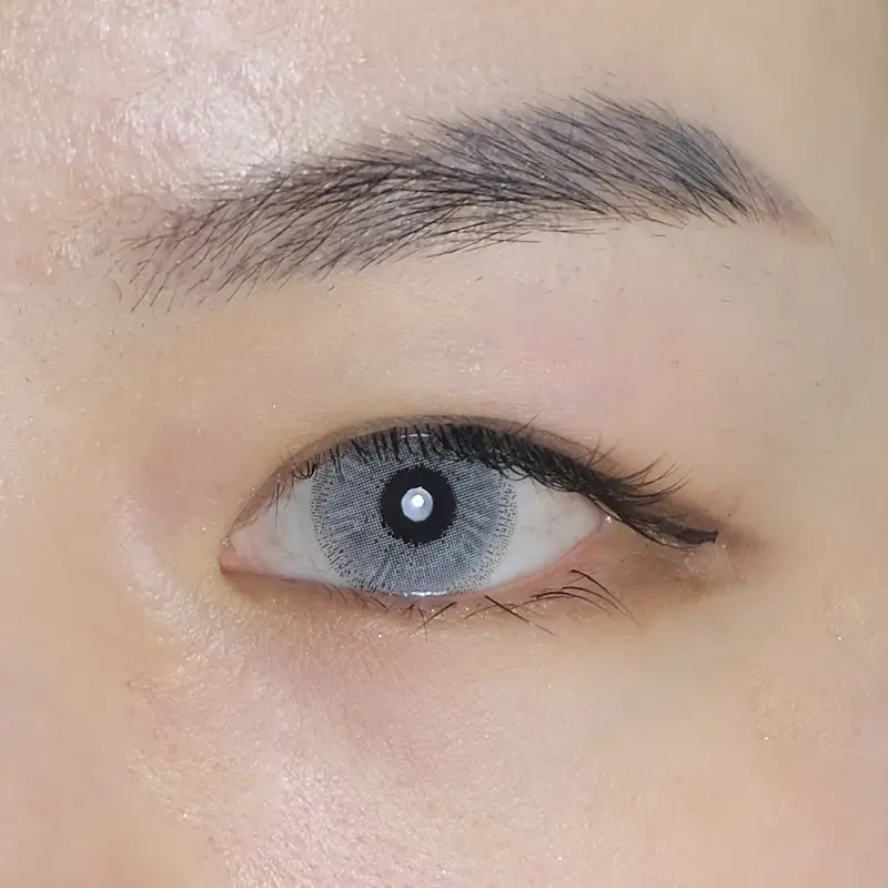 silver eye color contacts