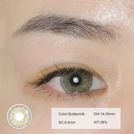 Buttermilk contact lenses color detail