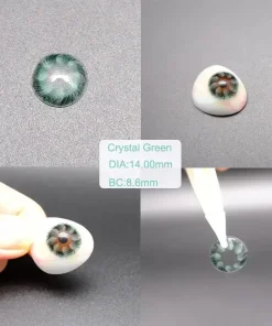 crystal green contact lenses show details