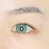 jade color contact lenses close view