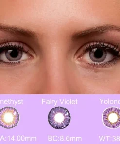amethyst colored contacts detail