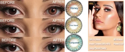 Branclear Blends contact lenses wearing effect