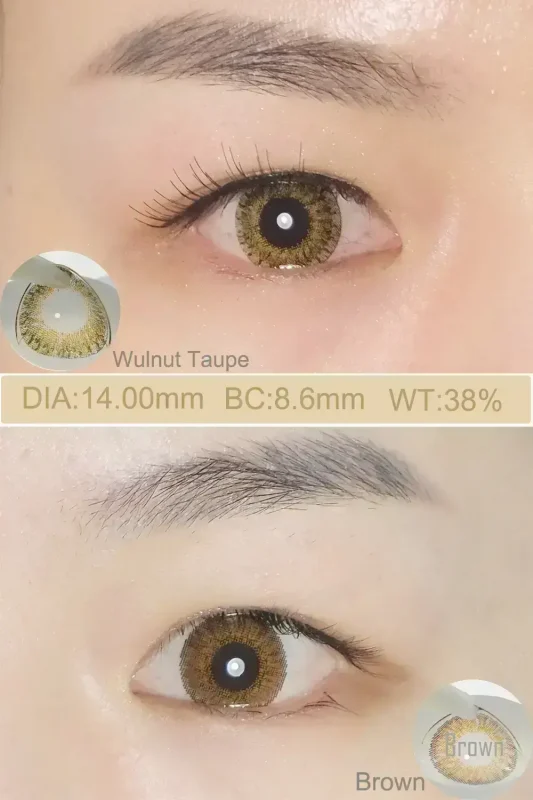 coblending 3 Tone brown Colored Contact Lenses