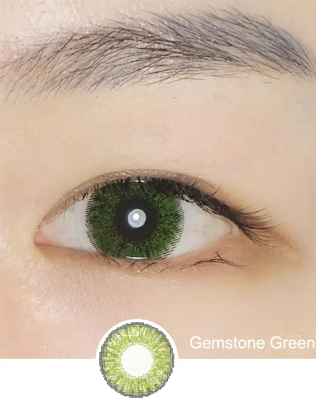 gemstone green colored contacts color show