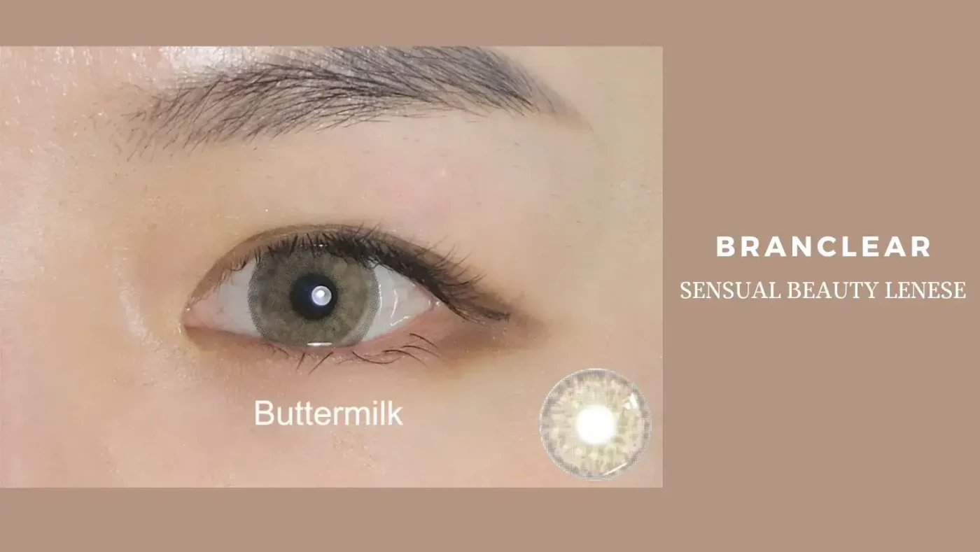 Buttermilk contact lenses poster