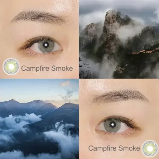Campfire Smoke contact lenses Real shot