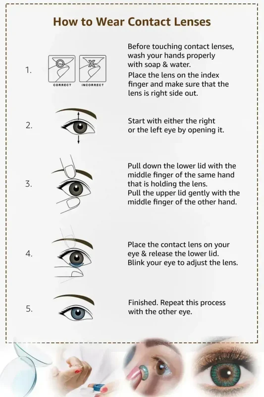 How to wear contact lenses
