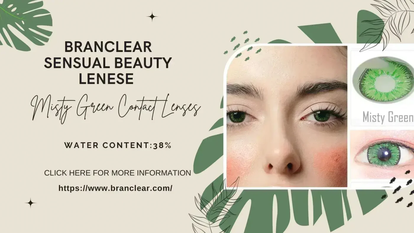misty green contact lenses poster