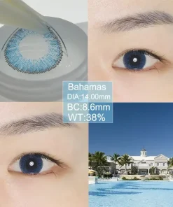 Bahamas contact lenses color show