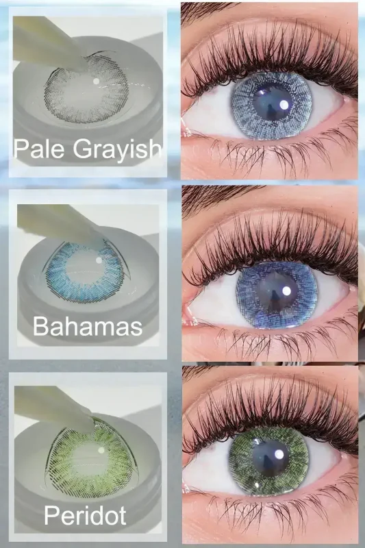 Bahamas contact lenses wearing detail