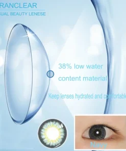 Navy blue contact lenses characteristic
